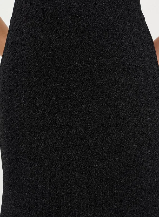 ستايلي تنورة طويلة بارزة الملمس